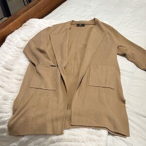 Elegant Tan Women's Cardigan
